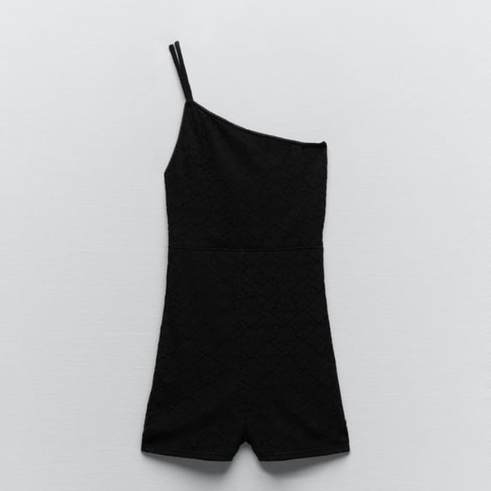 Zara,  Asymmetrical Jumpsuit shorts black ....
